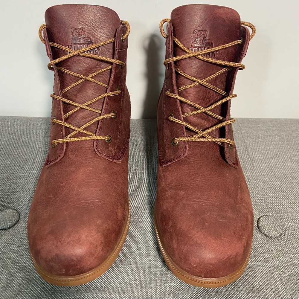 Kodiak Red Distressed Leather Ankle Boots- woman’s 8.5 - Picture 3 of 12